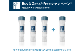 Cell Signaling   Buy 3 Get 4th Freeキャンペーン
